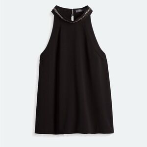 Embellished Halter Top